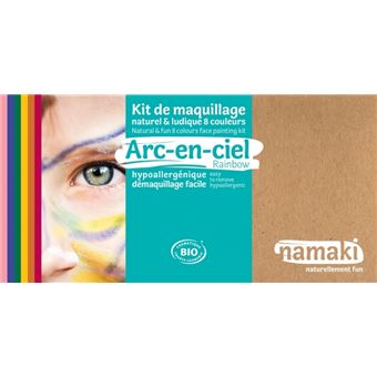Kit de maquillage 6 couleurs Arc-en-Ciel