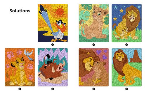 Coloriages Magiques Disney – Mystères (7+) – Le roi lion