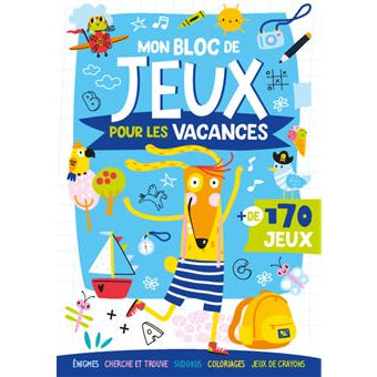 Mon bloc de jeux pour les vacances