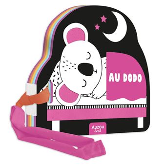 Mon premier livre poussette en noir et blanc - Au dodo