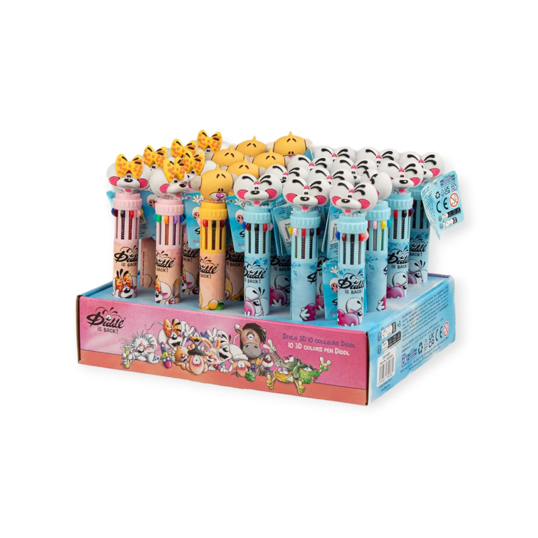 Stylo 3D Multi-Couleurs Diddl