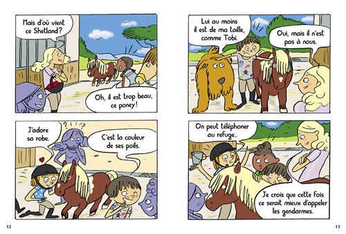 Sami et Julie Surprise au poney club !. Fin de CP - CE1