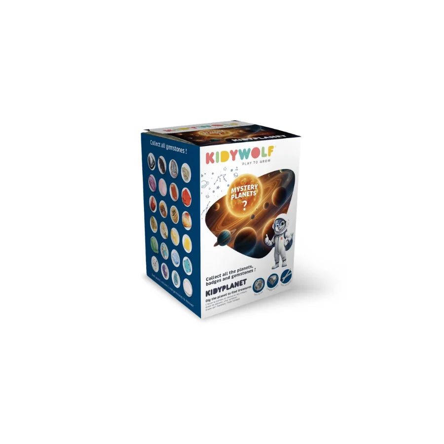 KIDYPLANET – Planète mystère à creuser avec pierres semi-précieuses – Kidywolf