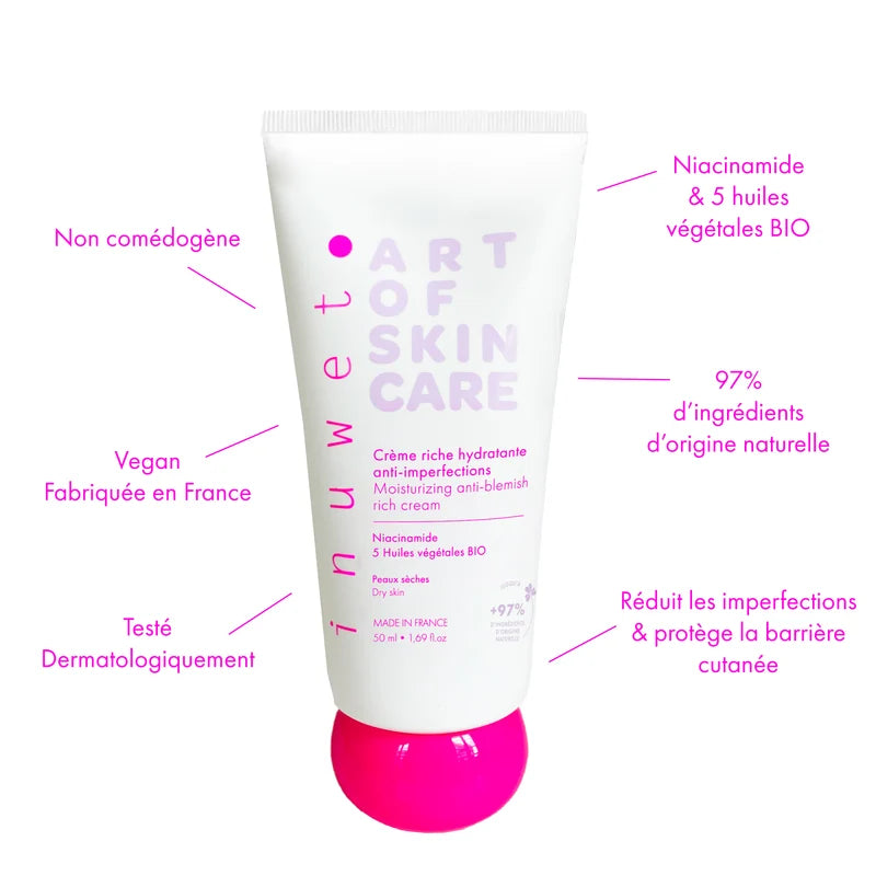 Crème Visage Hydratante Riche Anti-Imperfections - inuwet