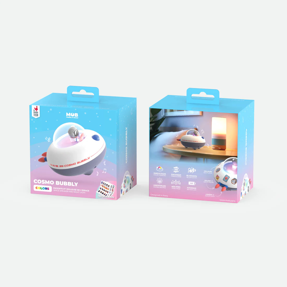 Cosmo bubbly - enceinte et veilleuse de l'espace