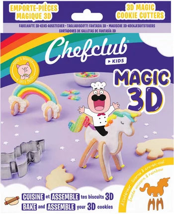 Emporte-pièces - Licorne & Arc-en-Ciel Magic 3D