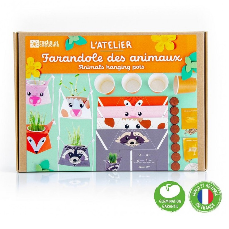 Atelier créatif la farandole des animaux Radis et Capucine