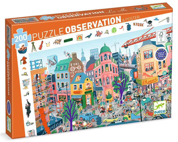 Puzzle d'observation - Ville  200 pcs