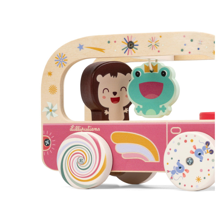 Bus en bois magique Lena la licorne