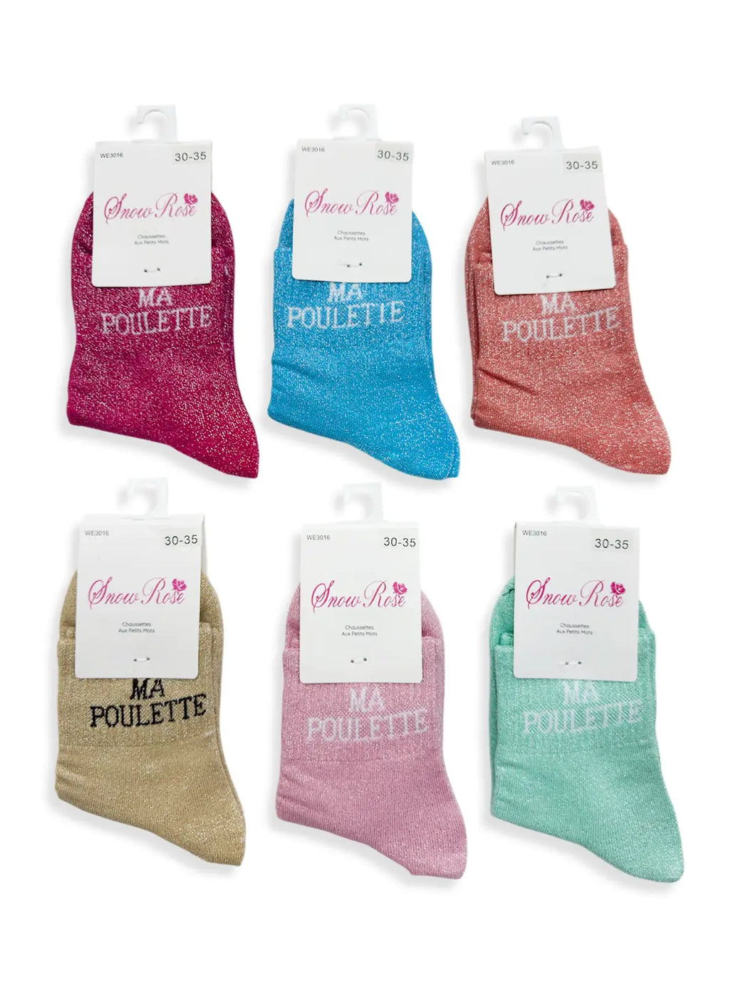 Chaussettes à paillettes – Ma poulette