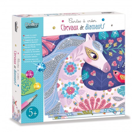 Cartes à créer "Chevaux de diamants"