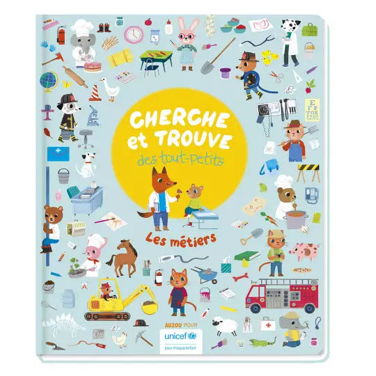 Cherche et trouve des tout-petits - Les metiers (unicef)