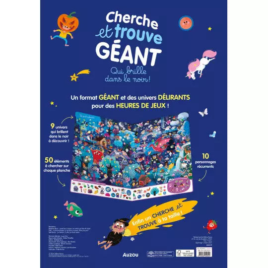 Cherche et trouve géant - Qui brille dans le noir !