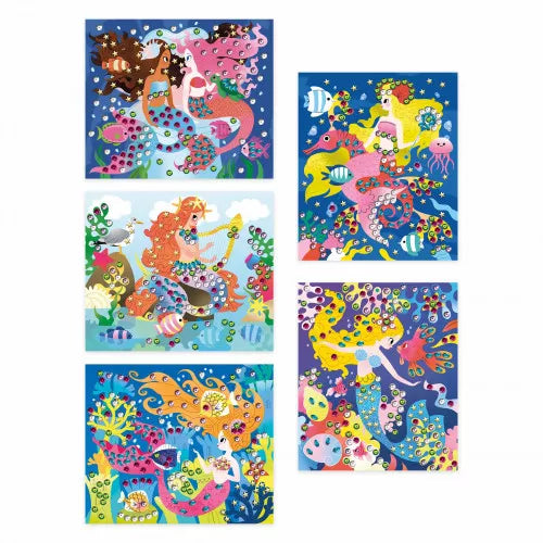 Coffret Créatif Sequins à Coller Sirènes