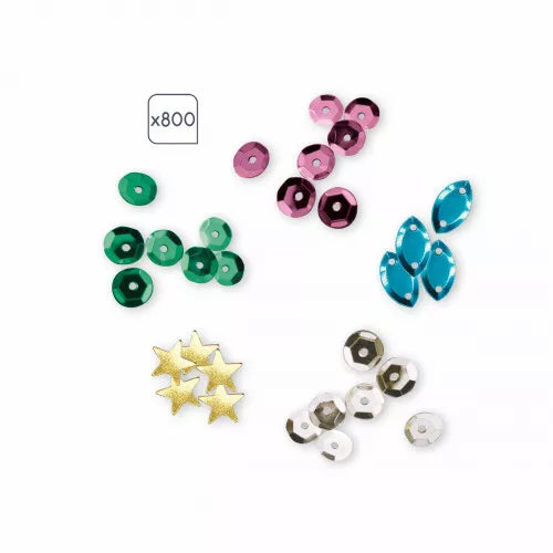 Coffret Créatif Sequins à Coller Sirènes