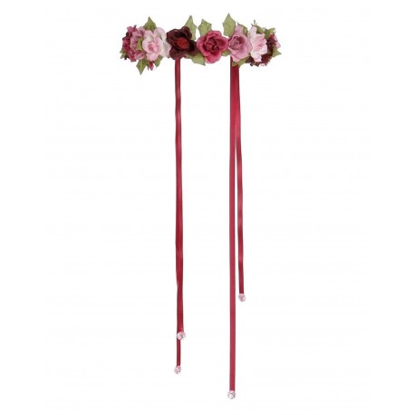 Couronne florale rose