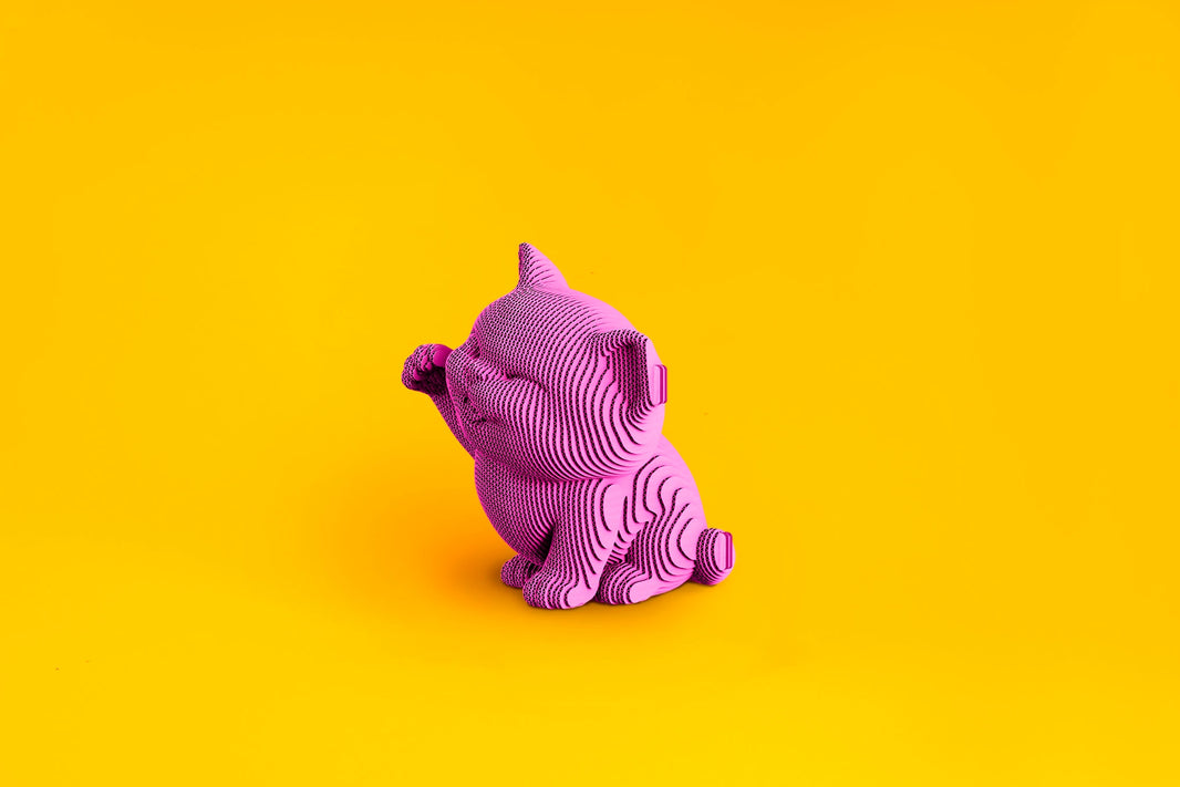 Chaton Maneki - Puzzle 3D Modèle en Carton