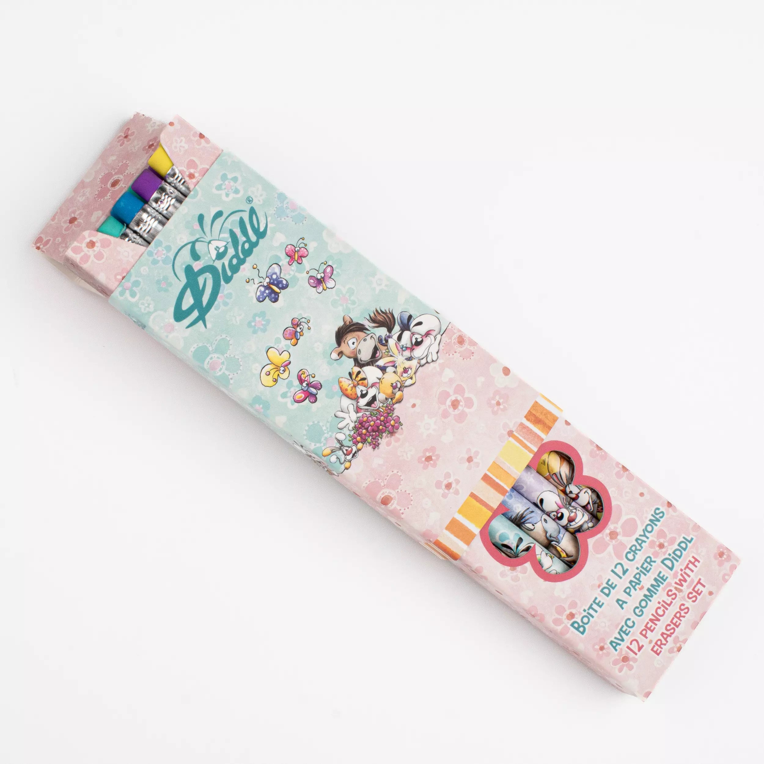Boite de 12 crayons à papier avec gomme Diddl