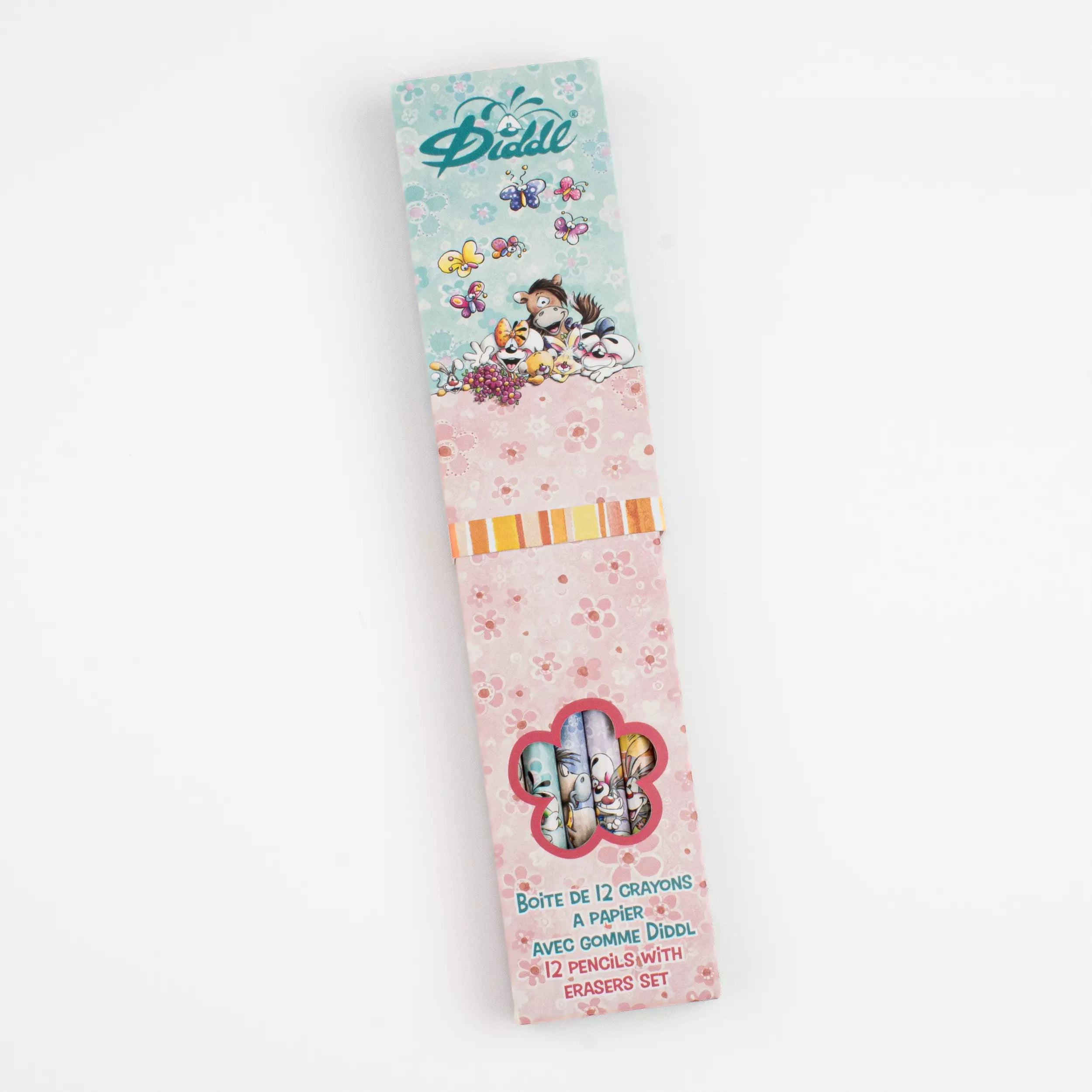 Boite de 12 crayons à papier avec gomme Diddl