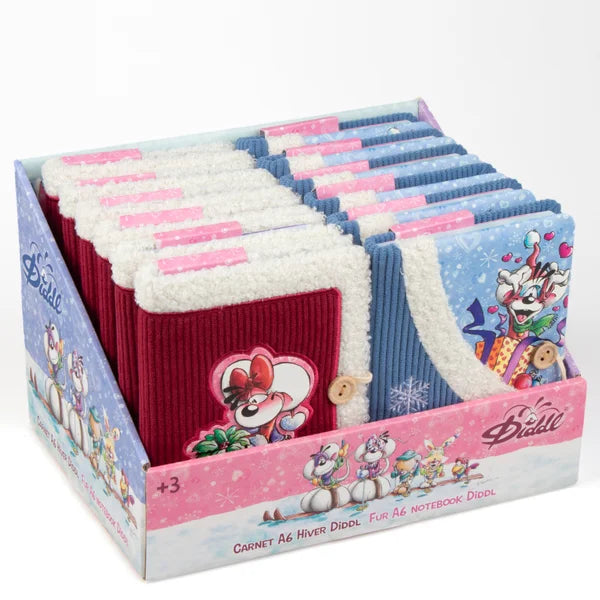 Carnet A6 velours Noël – Collection Hiver - Diddl