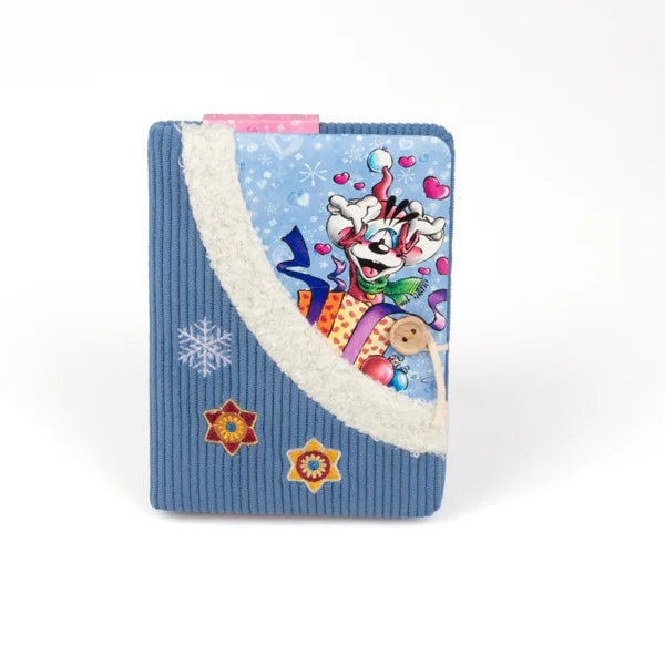 Carnet A6 velours Noël – Collection Hiver - Diddl