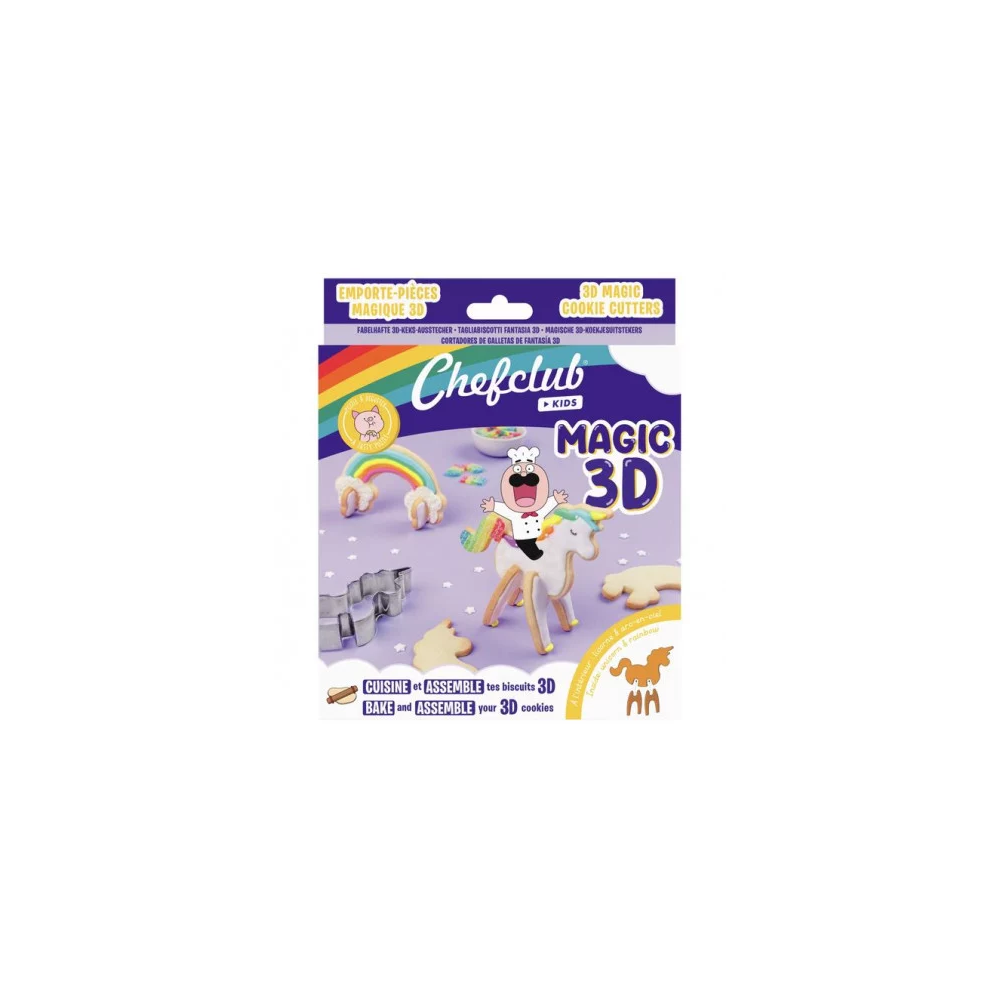Emporte-pièces - Licorne & Arc-en-Ciel Magic 3D
