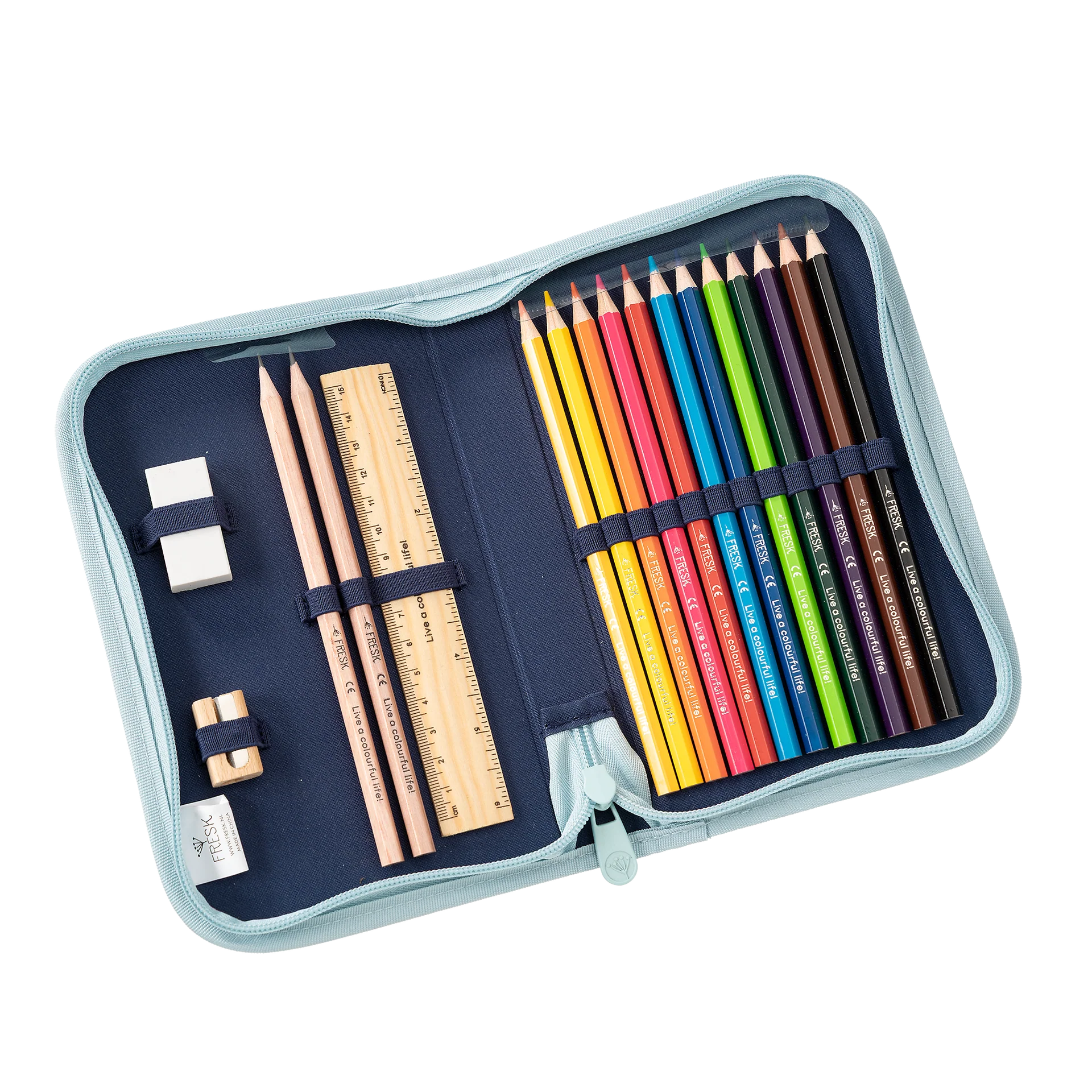 Trousse garnie Fresk – Sous-marin  – Crayons et accessoires