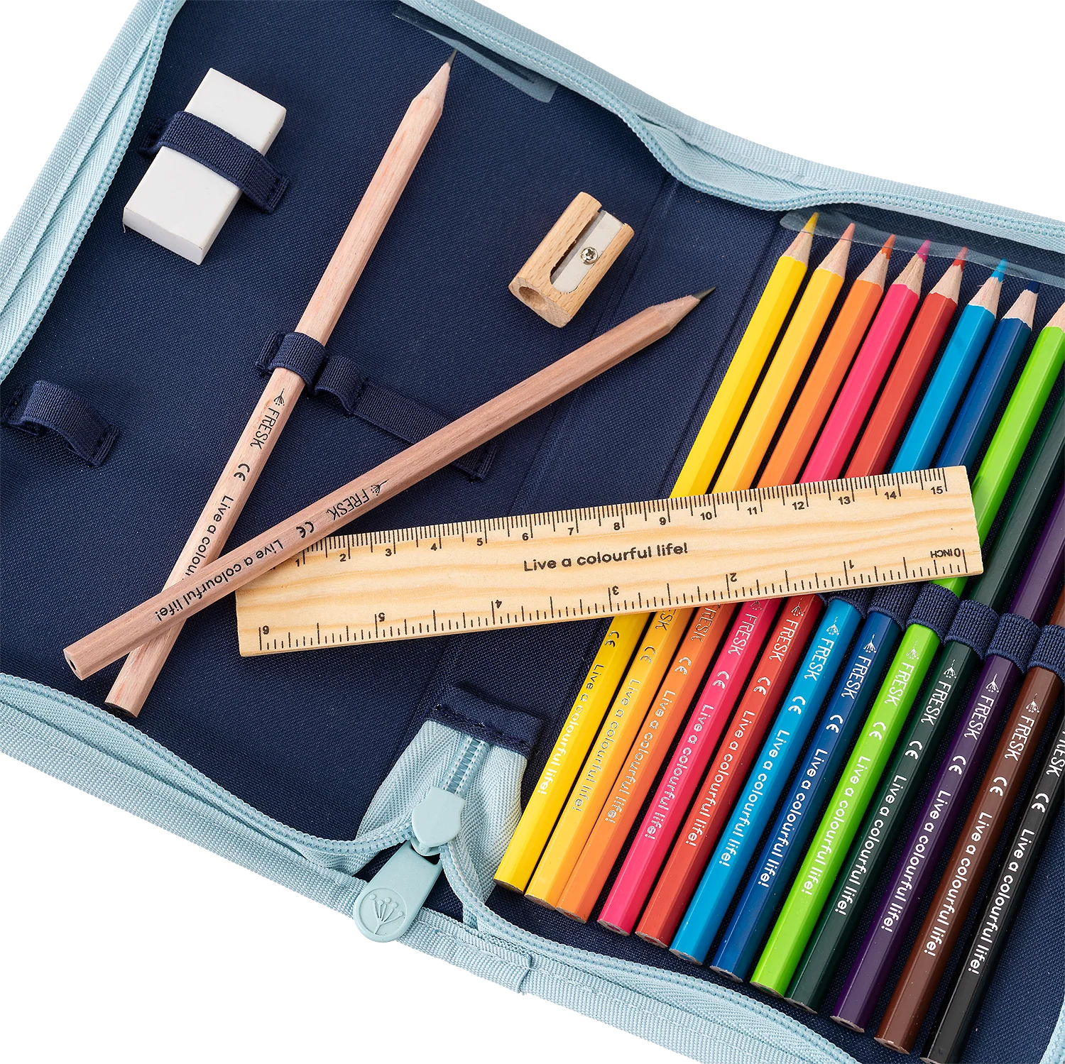 Trousse garnie Fresk – Sous-marin  – Crayons et accessoires