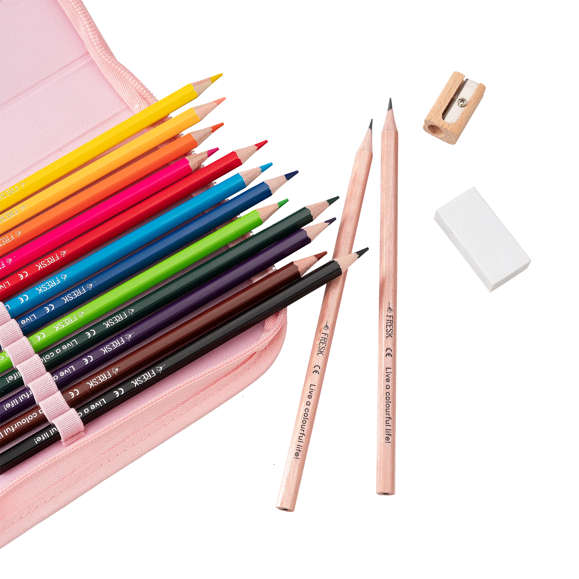 Trousse garnie Fresk – Garden Flowers – Crayons et accessoires