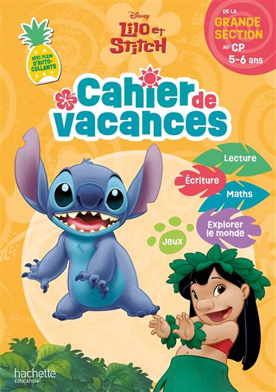 Cahier de vacances 5-6ans - Lilo & Stitch