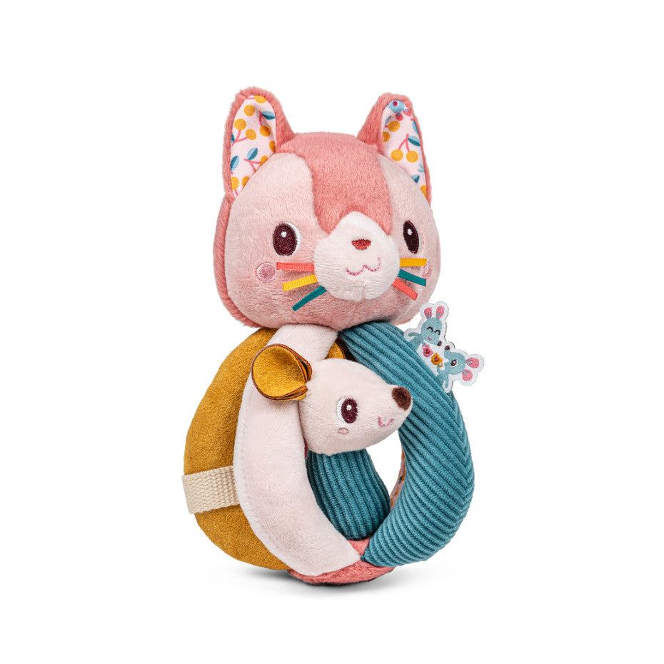 Hochet à poignées Jeanne le chat