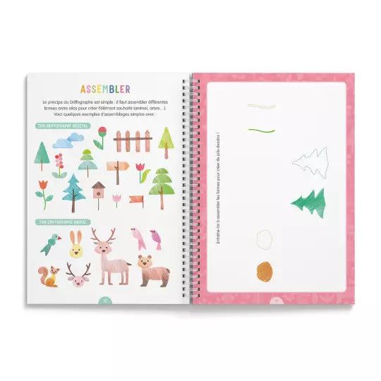 Je dessine pas à pas avec le griffographe - Dans la forêt