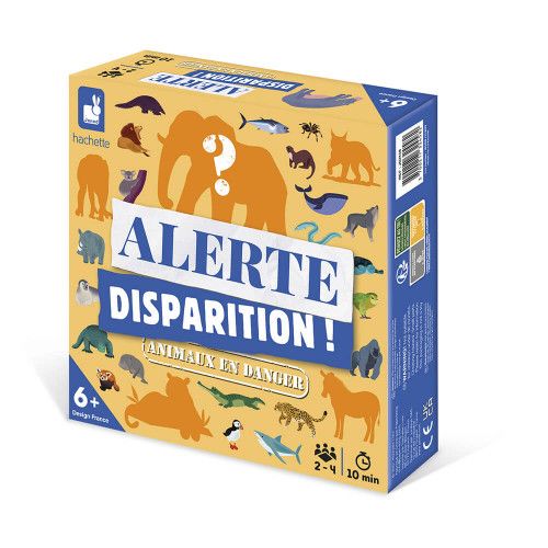 Jeu Alerte Disparition ! Animaux Menacés