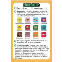 Jeu de Cartes Batasaurus - Jeu de bataille et de mémoire