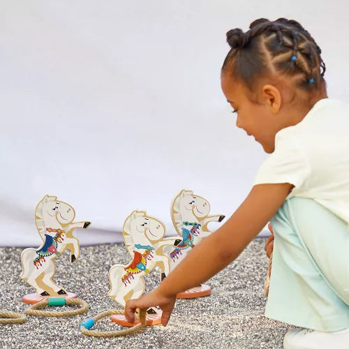 Jeu de Lancer d'Anneaux Chevaux Applepop