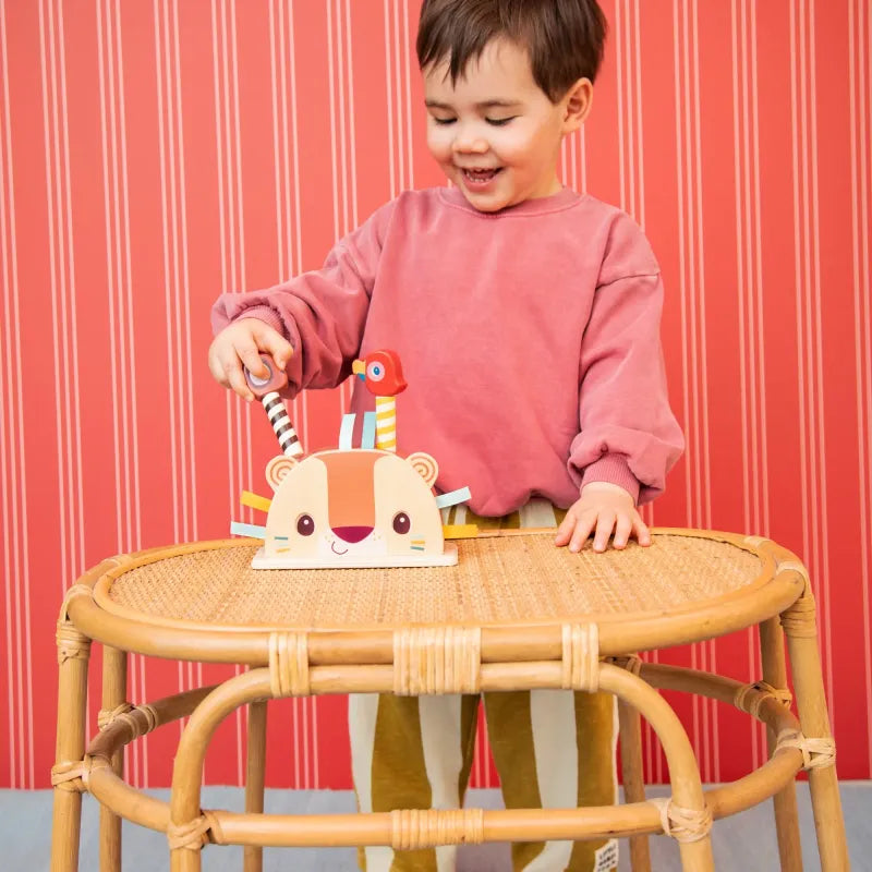 Jouet Pop-up en bois Jack le lion - Lilliputiens