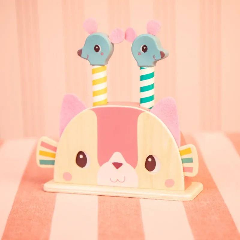 Jouet Pop-up en bois Jeanne le chat - Lilliputiens