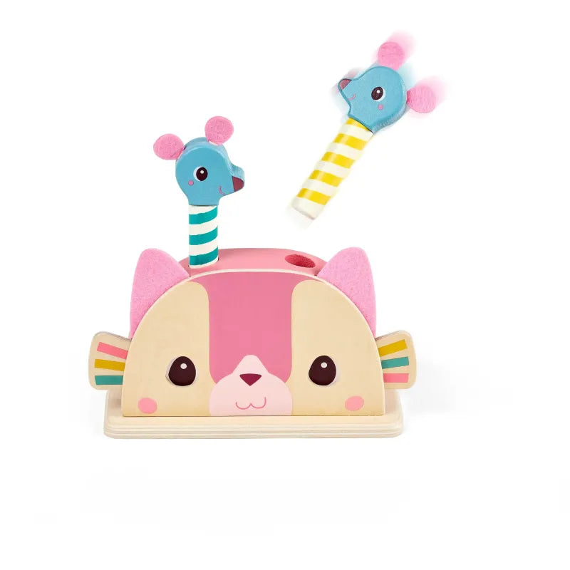 Jouet Pop-up en bois Jeanne le chat - Lilliputiens