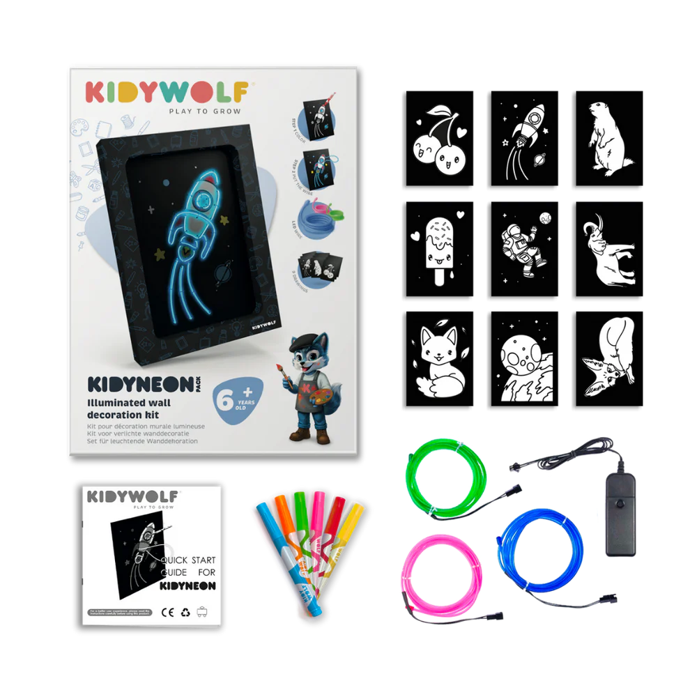 KIDYNEON - Kit de décoration murale lumineuse