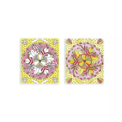 Kit Créatif - 4 Tableaux Peinture Arc-en-Ciel Mandala