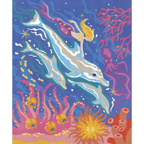 Kit Créatif - Peinture par Numéro Dauphins