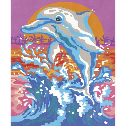 Kit Créatif - Peinture par Numéro Dauphins