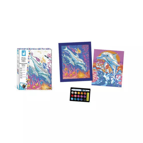 Kit Créatif - Peinture par Numéro Dauphins