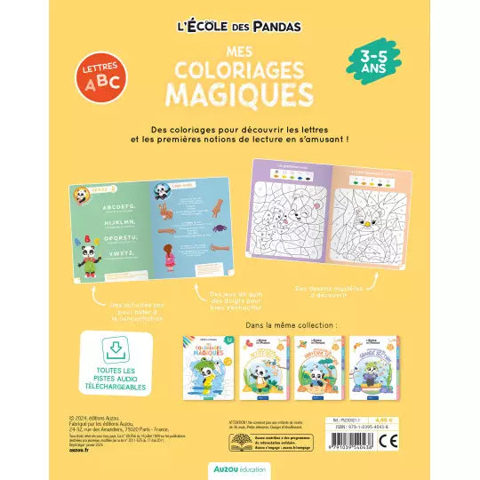 L'école des pandas - Mes coloriages magiques - Les lettres