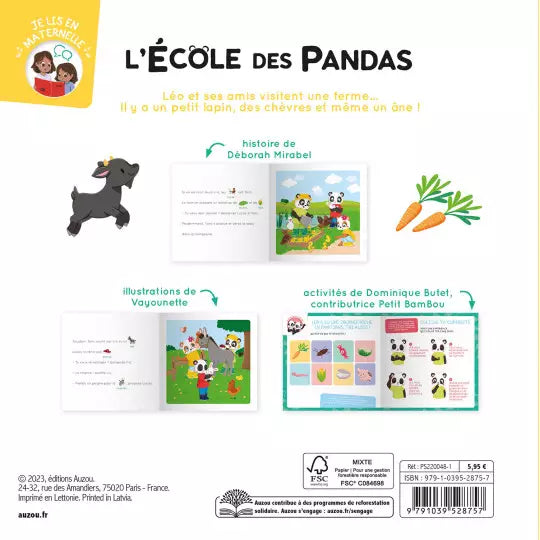 Je lis en maternelle - L'école des pandas "Une journée à la ferme"
