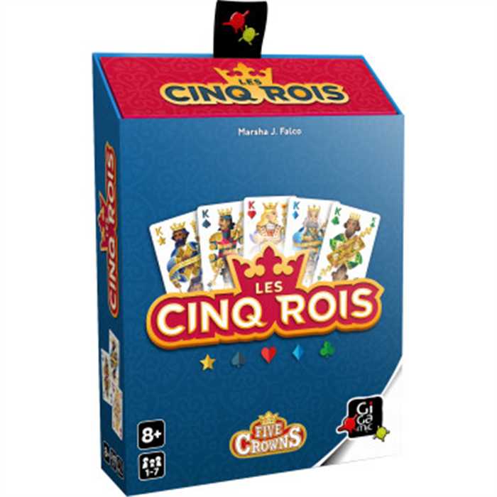 Les Cinq Rois – Jeu de cartes familial – Gigamic – Dès 8 ans