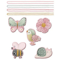 Cartes à enfiler Flowers & Butterflies Little Dutch