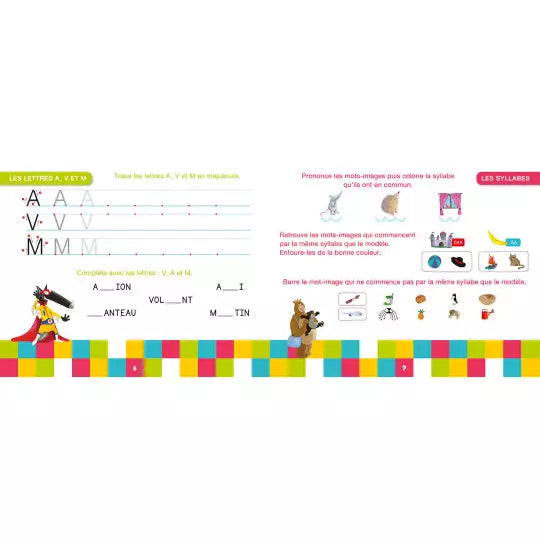 Ma grande section avec loup - Livre-ardoise