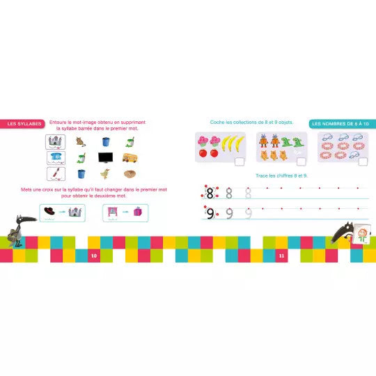 Ma grande section avec loup - Livre-ardoise