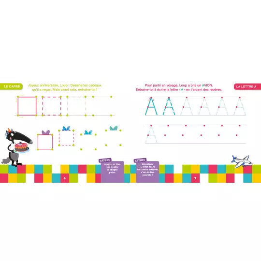 Ma petite section avec loup - Livre-ardoise